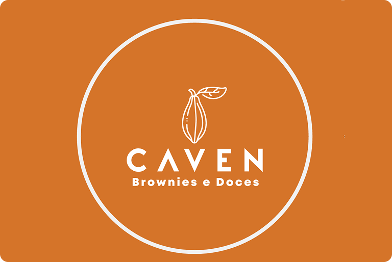 Logotipo da Marca Caven Brownies e Doces